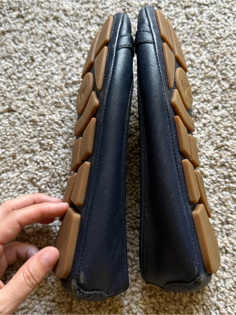 Michael Kors Fulton Moc Navy Flats - Picture 4 of 11